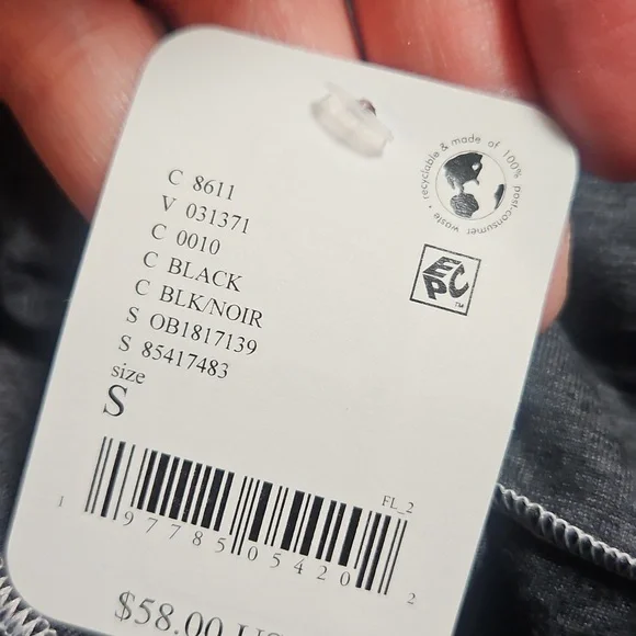 FP Movement Right On Run Long Sleeve Layer: BLACK/GRAY: NEW WITH TAGS: SIZE S - Picture 6 of 6